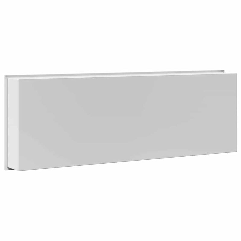 vidaXL Zuhany Niche Fehér 90 x 30 x 9.5 cm Rozsdamentes acél
