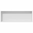 vidaXL Zuhany Niche Fehér 90 x 30 x 9,5 cm Rozsdamentes acél