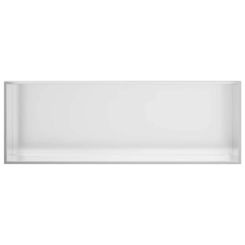 vidaXL Zuhany Niche Ezüst 90 x 30 x 9.5 cm Rozsdamentes acél