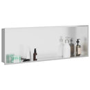 vidaXL Zuhany Niche Ezüst 90 x 30 x 9,5 cm Rozsdamentes acél
