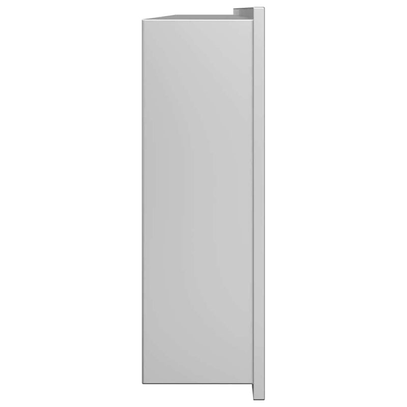 vidaXL Zuhany Niche Ezüst 90 x 30 x 9.5 cm Rozsdamentes acél
