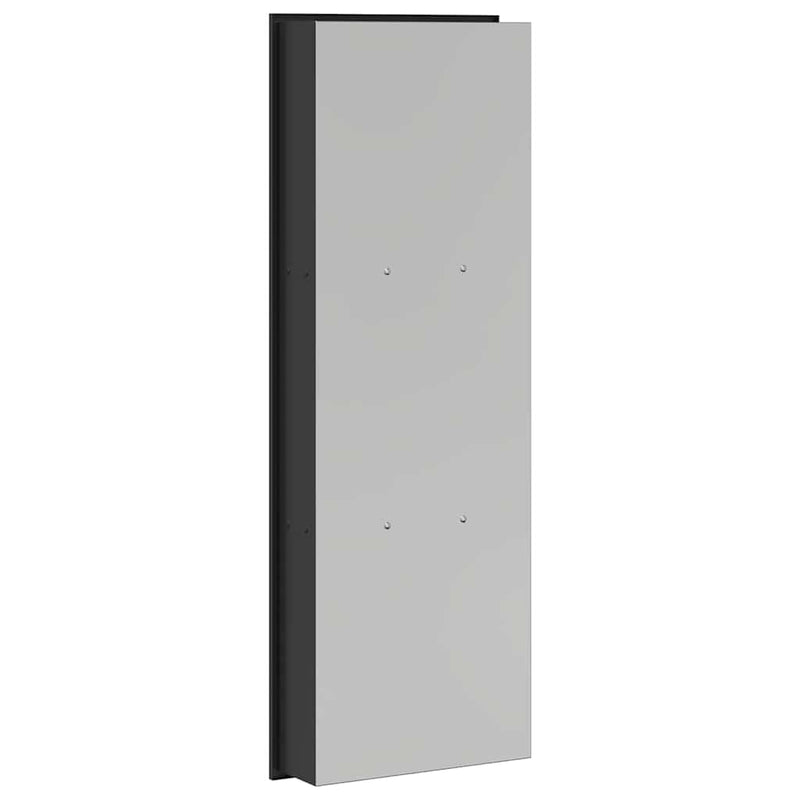 vidaXL Zuhany Niche Fekete 90 x 30 x 9.5 cm Rozsdamentes acél