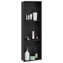vidaXL Zuhany Niche Fekete 90 x 30 x 9.5 cm Rozsdamentes acél