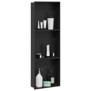 vidaXL Zuhany Niche Fekete 92 x 32 x 10 cm Rozsdamentes acél