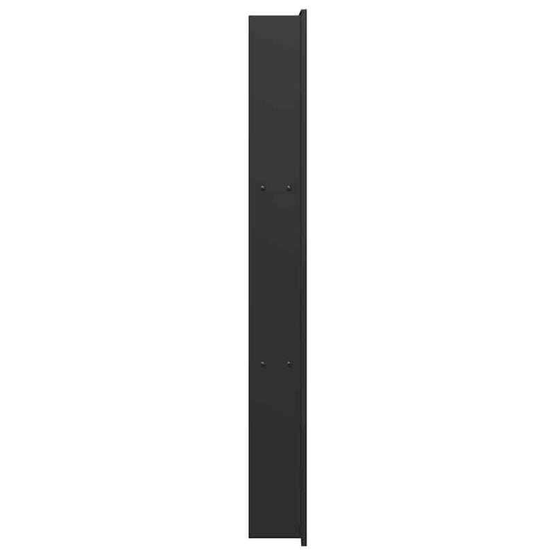 vidaXL Zuhany Niche Fekete 90 x 30 x 9.5 cm Rozsdamentes acél
