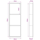 vidaXL Zuhany Niche Fekete 92 x 32 x 10 cm Rozsdamentes Acél