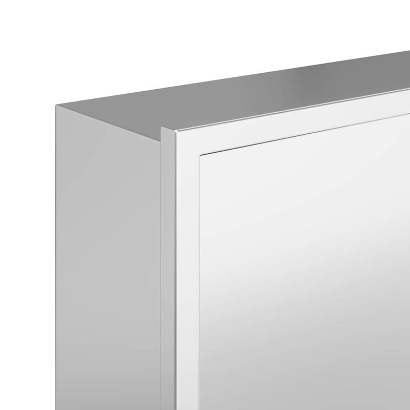 vidaXL Zuhany Niche Ezüst 90 x 30 x 9.5 cm Rozsdamentes acél