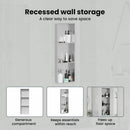 vidaXL Zuhany Niche Ezüst 90 x 30 x 9,5 cm Rozsdamentes acél