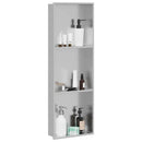 vidaXL Zuhany Niche Ezüst 90 x 30 x 9,5 cm Rozsdamentes acél