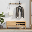 vidaXL Előszoba pad FLORO Faggyú barna 115 x 40 x 45 cm Tömör fenyőfa