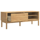 vidaXL Előszoba pad FLORO Faggyú barna 115 x 40 x 45 cm Tömör fenyőfa