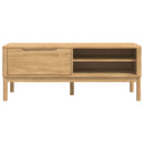 vidaXL Előszoba pad FLORO Faggyú barna 115 x 40 x 45 cm Tömör fenyőfa