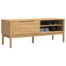 vidaXL Előszoba pad FLORO Faggyú barna 115 x 40 x 45 cm Tömör fenyőfa