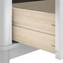 vidaXL Előszoba pad fiókkal FLORO Fehér 115 x 40 x 45 cm Tömör fenyőfa