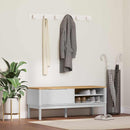 vidaXL Előszoba pad fiókkal FLORO Fehér 115 x 40 x 45 cm Tömör fenyőfa