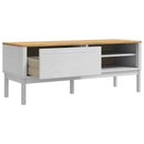 vidaXL Előszoba pad fiókkal FLORO Fehér 115 x 40 x 45 cm Tömör fenyőfa