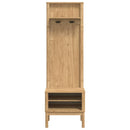 vidaXL Előszobafal FLORO Faggyú barna 50 x 40 x 158 cm Tömör fenyőfa