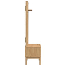 vidaXL Előszobafal FLORO Faggyú barna 50 x 40 x 158 cm Tömör fenyőfa