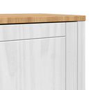 vidaXL Széf FLORO Fehér 70 x 30 x 70,5 cm Tömör fenyőfa