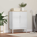 vidaXL Széf FLORO Fehér 70 x 30 x 70,5 cm Tömör fenyőfa