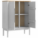 vidaXL Széf FLORO Fehér 70 x 30 x 70,5 cm Tömör fenyőfa
