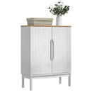 vidaXL Széf FLORO Fehér 70 x 30 x 70,5 cm Tömör fenyőfa