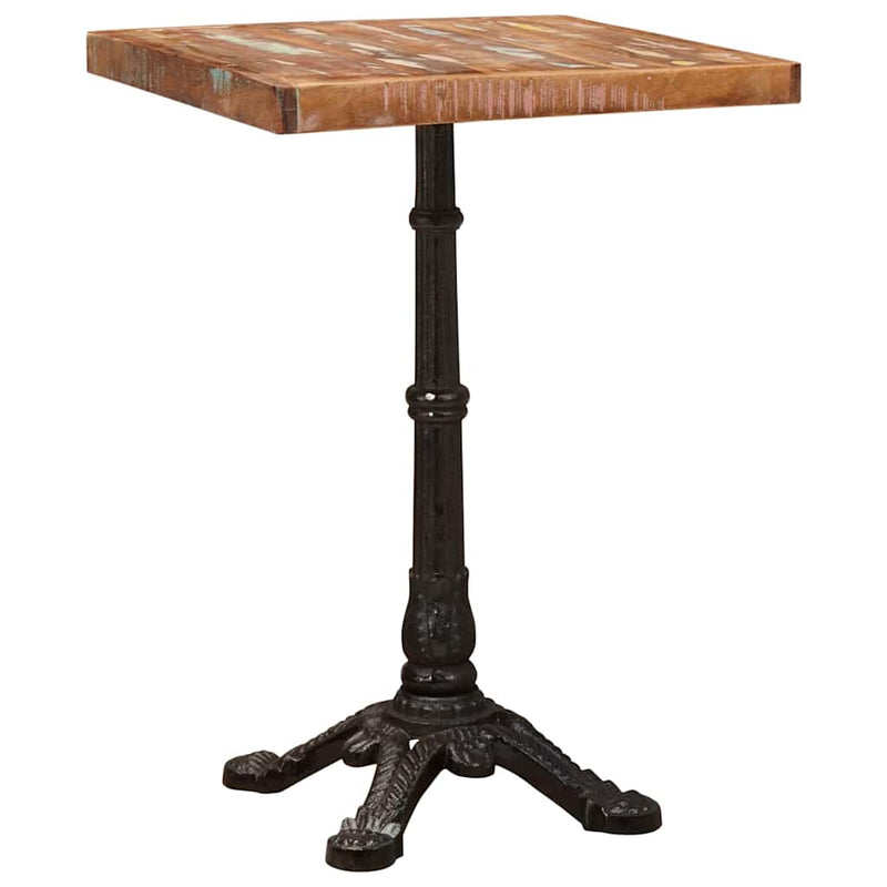 vidaXL Bisztróasztal Barna 50 x 50 x 76 cm tömör újrahasznosított fa
