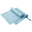 vidaXL Sport Törölközők 2 pcs Kék 100 x 50 cm Poliészter és poliamid