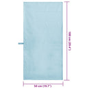 vidaXL Sport Törölközők 2 pcs Kék 100 x 50 cm Poliészter és poliamid