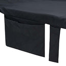 vidaXL Napozó törölközők 2 db Fekete 210 x 75 cm