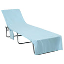 vidaXL Napozó törölközők 2 pcs Kék 210 x 75 cm Poliészter és poliamid