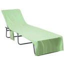 vidaXL Napozó törölközők 2 pcs Zöld 210 x 75 cm Poliészter és poliamid
