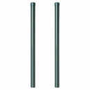 vidaXL Kerítoszlopok 2 pcs Zöld 80 cm Porszórt Acél
