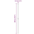 vidaXL Kerítoszlopok 2 pcs Zöld Porszórt Acél