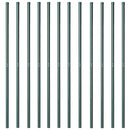 vidaXL Kerítoszlopok 12 pcs Zöld Porszórt Acél