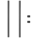 vidaXL Kerítoszlopok 2 pcs Szürke 100 cm Porszórt Acél