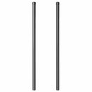 vidaXL Kerítésoszlop 2 pcs Szürke 110 cm Porszórt Acél