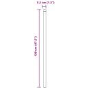 vidaXL Kerítésoszlop 12 pcs Szürke 120 cm Porszórt Acél
