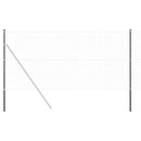 vidaXL Kerítoszlopok 12 pcs Szürke Porszórt Acél