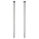 vidaXL Kerítésoszlop 2 pcs Ezüst 90 cm Porszórt Acél