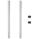 vidaXL Kerítésoszlop 2 pcs Ezüst 90 cm Porszórt Acél