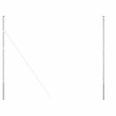 vidaXL Kerítésoszlop 2 pcs Ezüst Porszórt Acél