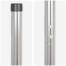 vidaXL Kerítoszlopok 12 pcs Ezüst Porszórt Acél