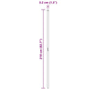 vidaXL Kerítoszlopok 12 pcs Ezüst Porszórt Acél