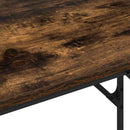 vidaXL Asztal polcokkal Füstölt tölgy 100 x 50 x 86,5 cm Faanyag