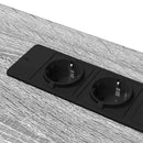 vidaXL Asztal polcokkal Szürke Sonoma 100 x 50 x 86,5 cm Faanyag