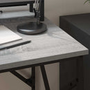 vidaXL Asztal polcokkal Szürke Sonoma 100 x 50 x 86,5 cm Faanyag