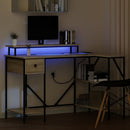 vidaXL Asztal fiókkal Sonoma tölgy 120 x 79 x 86,5 cm Faanyag