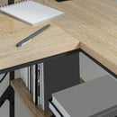vidaXL Asztal fiókkal Sonoma tölgy 120 x 79 x 86,5 cm Faanyag
