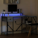 vidaXL Asztal fiókkal Szürke Sonoma 120 x 79 x 86,5 cm Faanyag